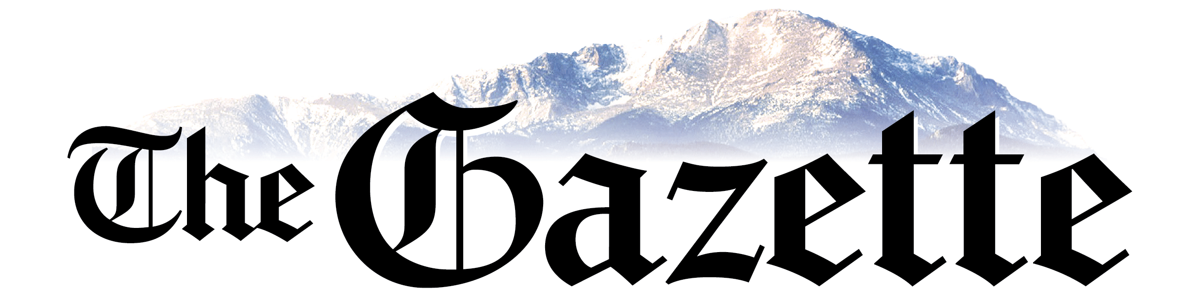 The Gazette logo with mountain background