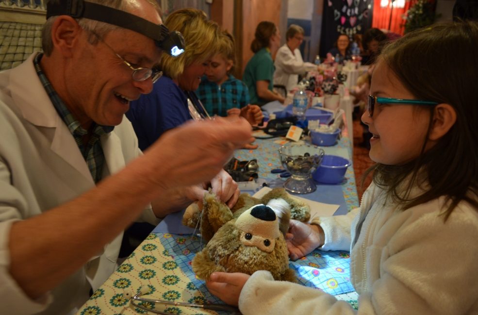 Teddy bear clinic for foster children